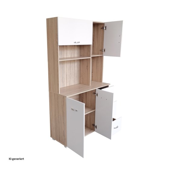 Küchenschrank Sonoma/Weiß Blanca 