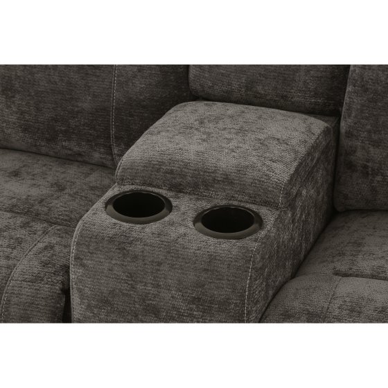 Ecksofa Evelina mit Liegefunktion Braun 