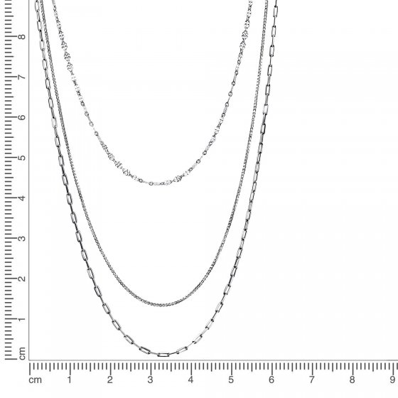 Collier 925 Silber rhodiniert 