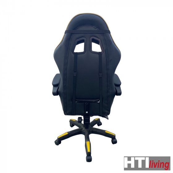 Schreibtischstuhl Krit Schwarz-Gold 