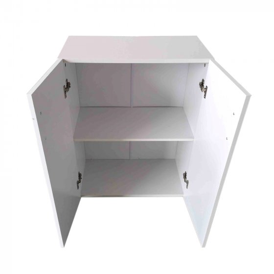 Kommode mit 2 Regalfächern Nina Weiß 