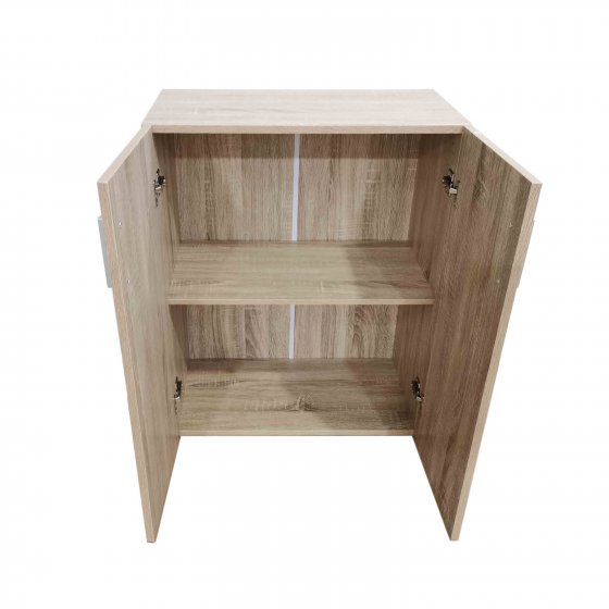 Kommode mit 2 Regalfächern Nina Sonoma 