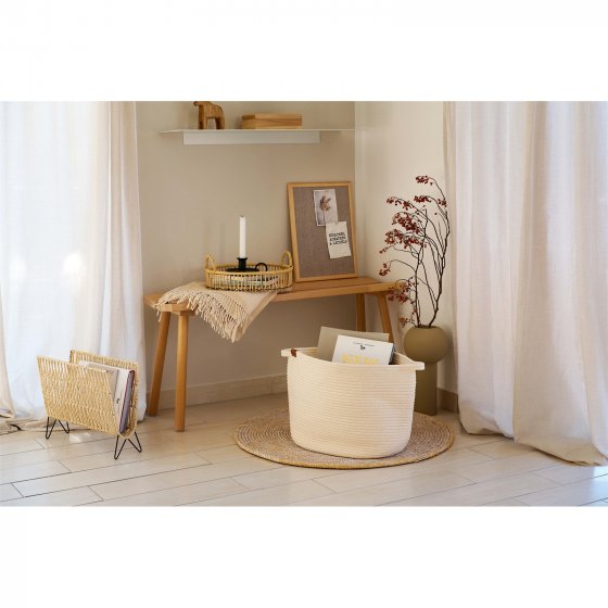 Zeitungsständer Eisen/Papier Boho 