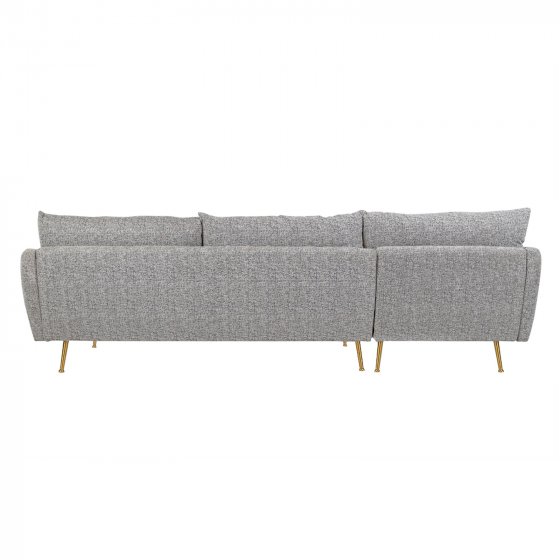 Ecksofa Antonius Webstoff Grau links 