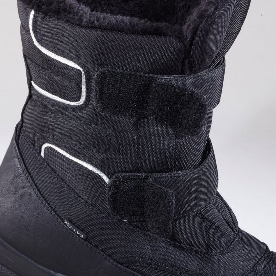 Thermo-Klettstiefel, schwarz 40 | Schwarz