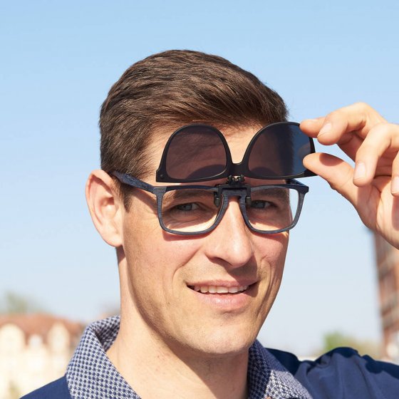 Ihr Geschenk:Clip-on-Sonnenbrille 