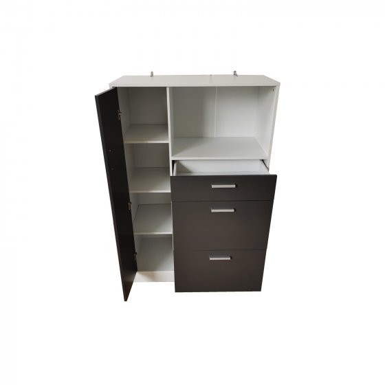 Küchenschrank Weiß-Grau Blanca L
