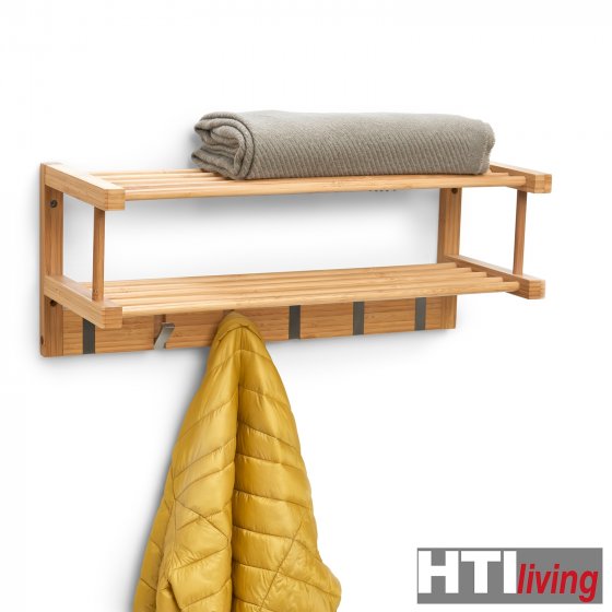 Wandgarderobe Bambus