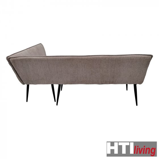 Eckbank 195 x 154 cm Mesilla Braun kurzer Schenkel rechts 