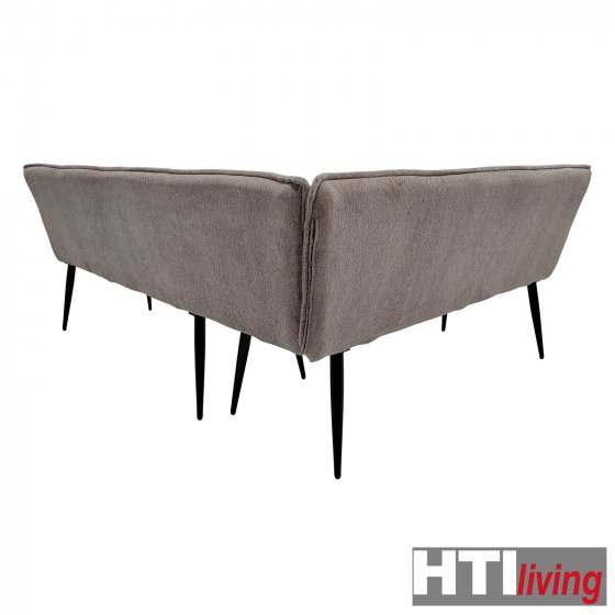 Eckbank 154 x 195 cm Mesilla kurzer Schenkel links Braun