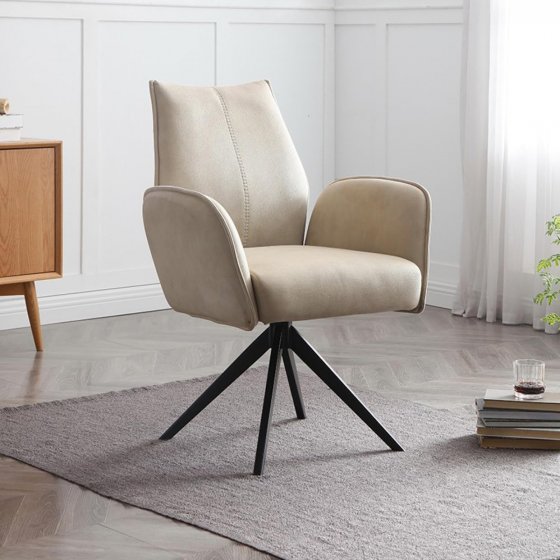 Stuhl mit Armlehnen und Drehbar Edward 