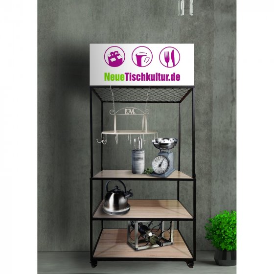 Verkaufstisch auf Rollen 