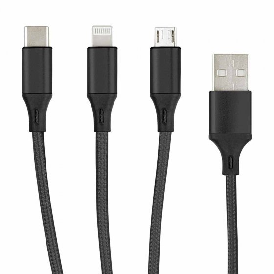USB-Ladekabel 3-in-1 
