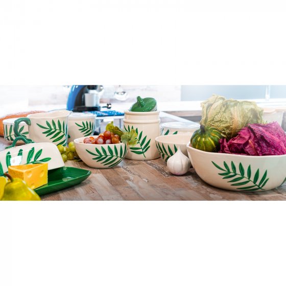 Lebensmitteldose im Landhausstil 11 x 16 cm Olivenzweig 