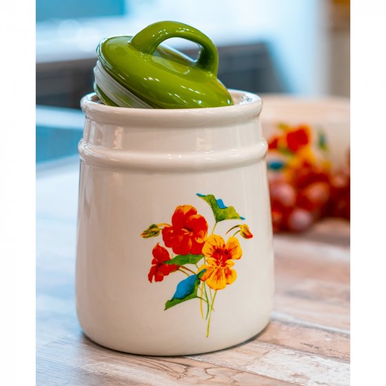 Lebensmitteldose im Landhausstil 11 x 16 cm Kapuzinerkresse 