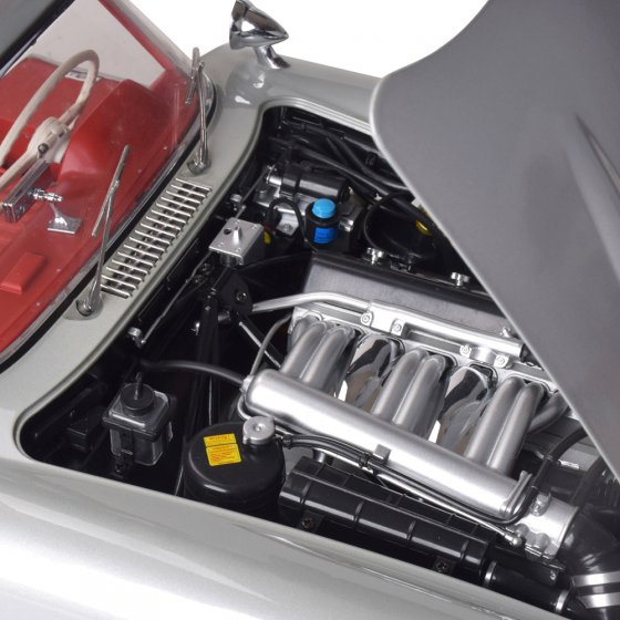 Modellbaus. Mercedes 300SL Silber