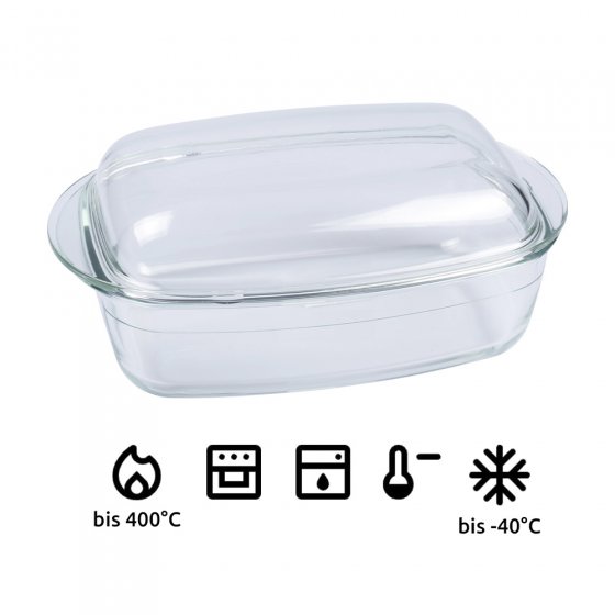 Glas-Back und Auflaufform