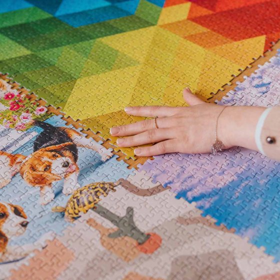 Premium-Puzzle „Städte über den Wolken” 