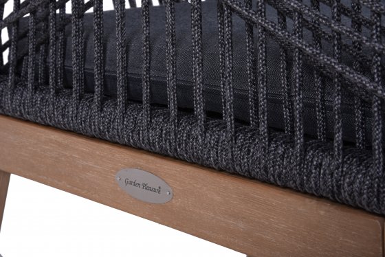 Sitzgruppe "POMONA" grau,4er-Set 