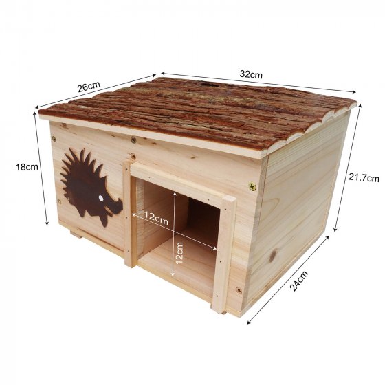 Winterquartier für Igel Holz 