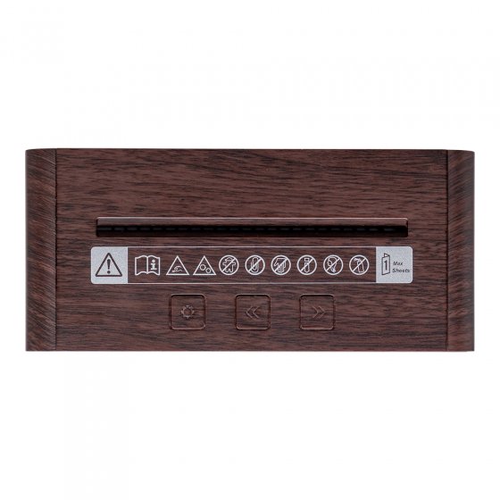 Tisch-Aktenvernichter mit Uhr 