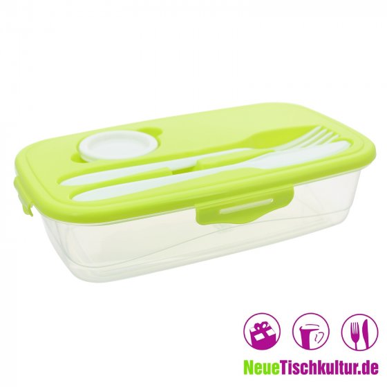 Frischhaltedose mit Besteck 2 Stück Easylunch 