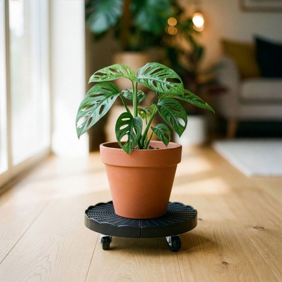 Verstellbarer Pflanzenroller mit Bremsen  