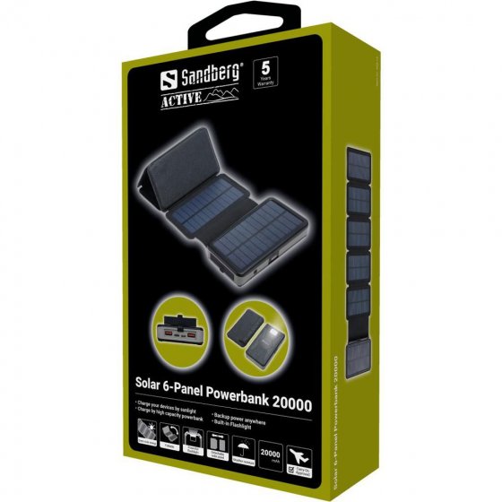 Solar-Powerbank 20.000mAh 