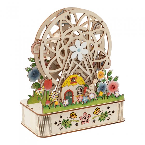 Drehendes Holz-Riesenrad 