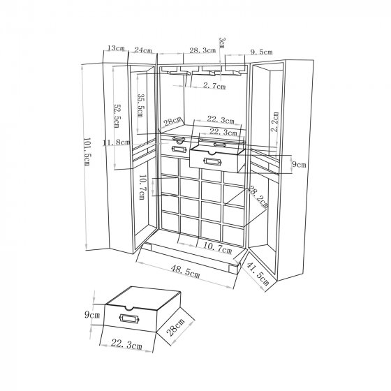 Barschrank Imelda 107 cm