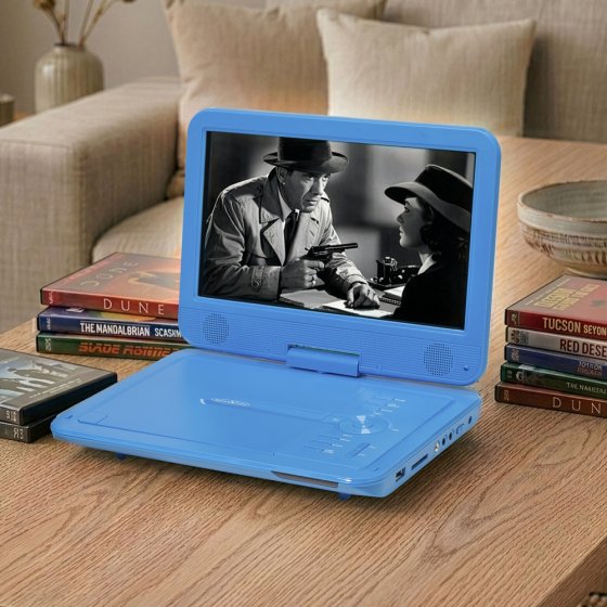 Tragbarer DVD-Spieler blau 
