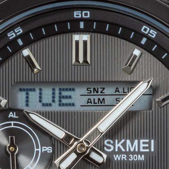 Multifunktions-Chronograph Schwarz