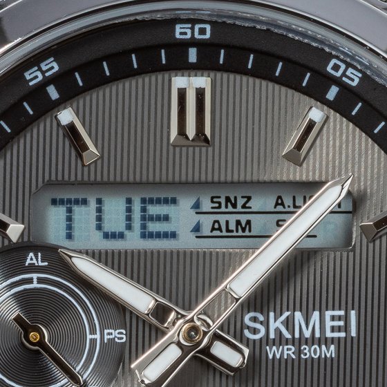 Multifunktions-Chronograph Silber