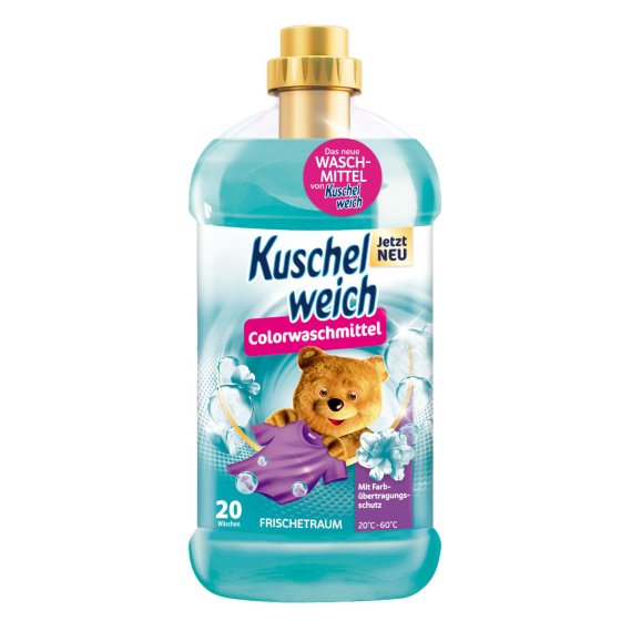 Kuschelweich Colorflüssigwaschmittel Frischetraum pure Frische 20WL 