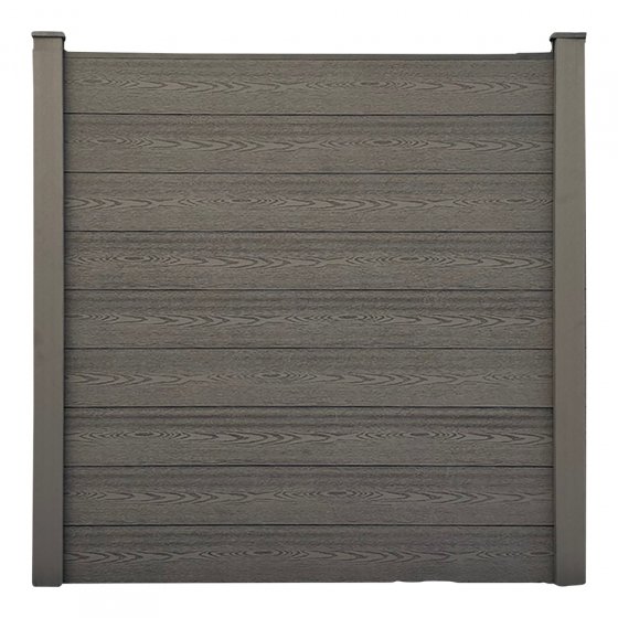 WPC-Sichtschutzzaun 9m 