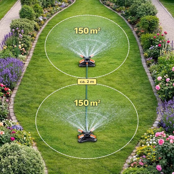 Rotierende Gartensprinkler 