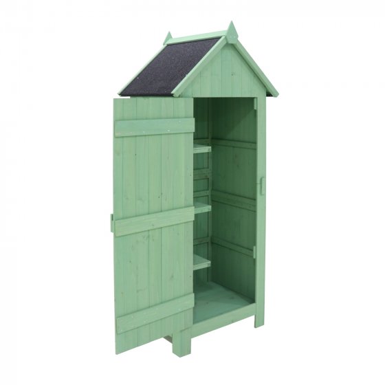 Gartengeräteschrank aus Holz Praktischer Stauraum für Garten und Terrasse 