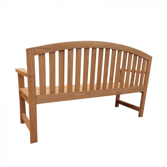 Stilvolle 2-Sitzer-Gartenbank aus Holz Perfekt für Garten, Terrasse und Balkon 