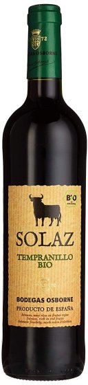 Bio Osborn Solaz Tempranillo spanischer trockener Rotwein 750 ml 