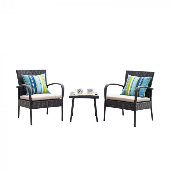 Gartenmöbel Set 3-teilig für Terrasse, Balkon und Wintergarten 