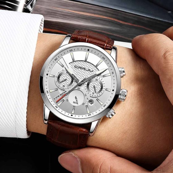 Herrenuhr mit sportiven Ziffernblatt 