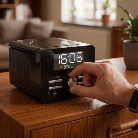 Kompakter CD-Player mit FM-Radio 