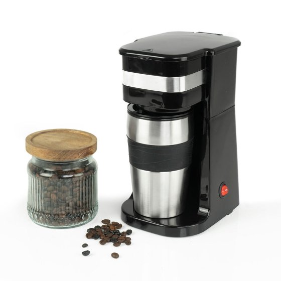 Kaffeemaschine für eine Tasse mit Reisebecher 