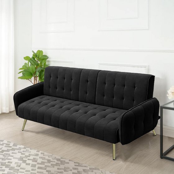 Sofa mit Knopfsteppung