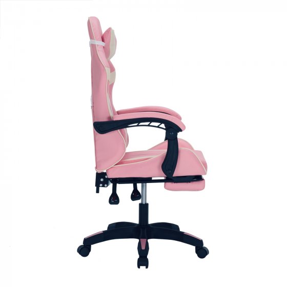 Gaming Stuhl Krit Eco Pink-Weiß
