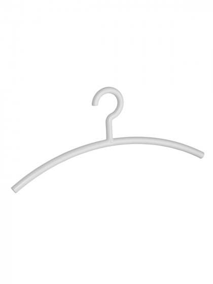 Kleiderbügel Mod. Mir Weiß 10er Set, transparente Frisch-Optik 