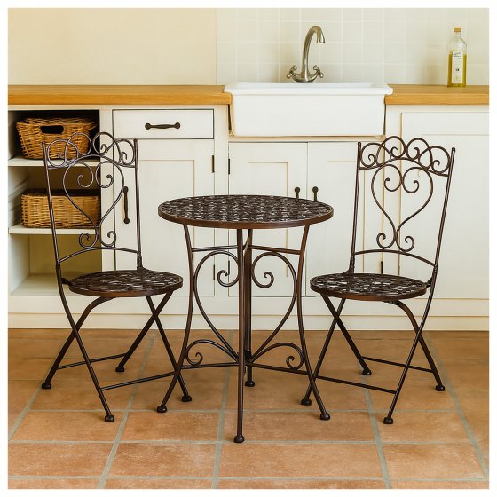 Essgruppe 3-teilig Curly Braun