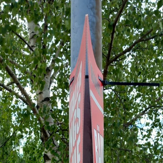 Kabelbinder für Plakatbefestigung 80cm Ideal für Straßenlampen, Bäume und Zäune