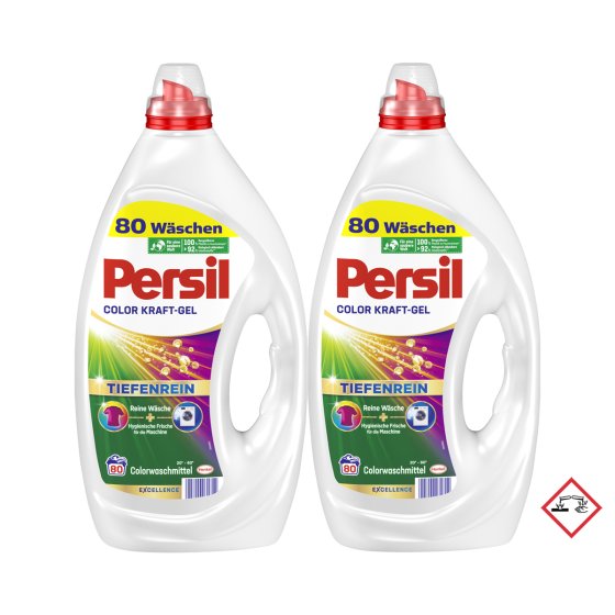 Persil Color Gel die flüssige Variante 80 Waschladungen 3600ml 2er Pack 