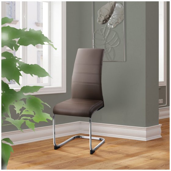 Schwingstuhl SallyC PU Braun 